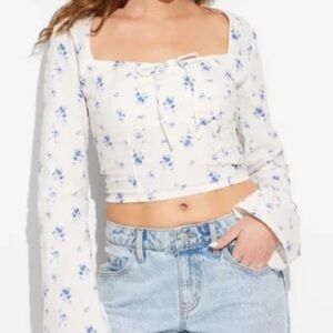 Wild Fable Cotton Milkmaid Top